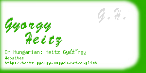 gyorgy heitz business card